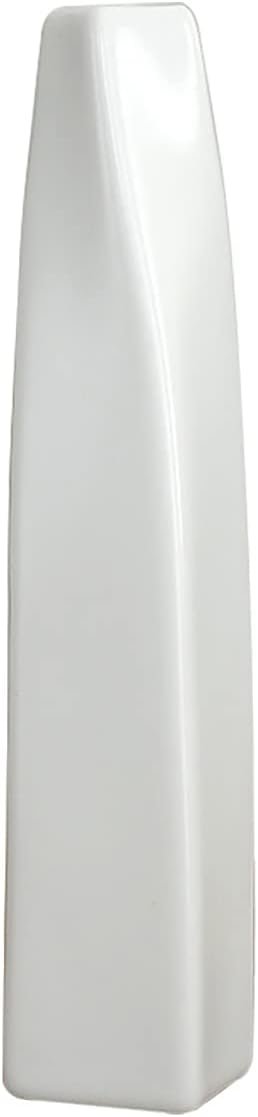 Goodsright Decor 7.4" H Chinese Minimalist Ceramic Vases, Floral Bud Vase, Dried Flower Arrangement Art Modern Vase Water Bottle for Home Office, White 8