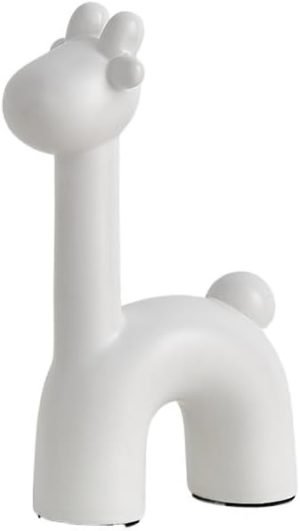 Goodsright Decor Abstract Deer Figurines for Interior Home Desktop Decoration Electroplated Ceramics Art Animals Statue Crafts Modern Home Decor (Color : Deer D, Size : Medium)