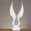 Goodsright Decor Resin Angel Wings,Simulated Abstract Open Eagle Art Model,Modern Nordic Decoration,Resin Sculpture Statue Ornaments, Home Decor,Wings,TV,Wine Cabinet (02)