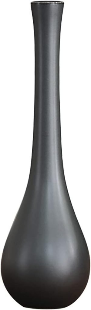 Goodsright Decor 7.4" H Chinese Minimalist Ceramic Vases, Floral Bud Vase, Dried Flower Arrangement Art Modern Vase Water Bottle for Home Office, White 8