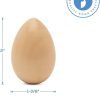 41nCOy375ML._AC_SL1000 Goodsright Decor Varnished Wooden Easter Egg Ornaments 2 inch, Pack of 100 Wooden Eggs for Crafts, Easter Egg Hunt Supplies, Craft Eggs
