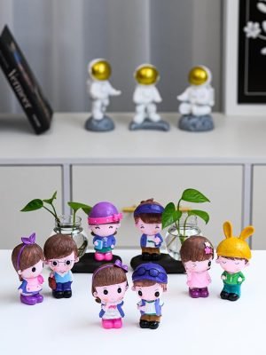 Goodsright Decor Creative Home Decoration Small Monk Decorations Living Room Flower Arrangement hydroponic Green Dill Glass vase Desk Knick-knacks Living Room Decoration Home