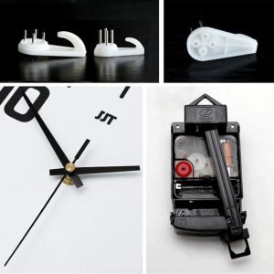 Goodsright Decor Pendulum Wall Clock Silent Non Ticking, Modern Style Wooden Living Room Swing Quartz Wall Clock, Large Dial Silent Home Decoration (Blue)