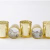 Goodsright Decor Gold Votive Candle Holders Set of 48 - Wedding Centerpieces for Table Decor, Gold Mercury Glass Tealight Candle Holders Bulk for Birthday Party, Home Decor, Valentines Day Decor