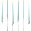 51CnPeSfx2L._AC_SL1500 Goodsright Decor Wedding Glass Taper Candle Holders Candlestick Holders Bulk Clear Decorative Candle Stands Fits 3/4 Inch Thick Candle for Table Centerpiece Anniversary Dining Room Home Party Decor(6 Pcs)