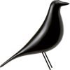 Goodsright Decor Resin Abstract Black Bird Sculpture Figurine Handicraft Home Desk Decor Geometric Resin Wildlife Bird Statue Craft (Black)