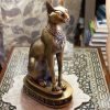 Goodsright Decor Discoveries Egyptian Imports Bastet Cat Goddess Statue - Bronze - 8" Tall - Made in Egypt