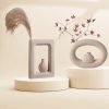Goodsright Decor Ceramic Home Vase Set, Bud Vase, Ceramic Frosted Texture Vase, Modern Bohemian Style Flower Vase, Suitable for Room Decoration and Living Room Decoration(Rectangle and Ellipse)