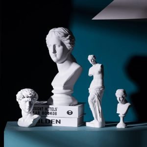 Goodsright Decor 11.8" Classic David Busts Statue Portrait Sculpture Resin Handicraft Home Decor