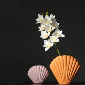 51TtnSadM1L._AC_SL1000 Goodsright Decor Sculptures Resin Statue Nordic Art Shell Vase Ceramic Figures Minimalist Home Decor Vase for Wedding Decoration-A