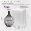 Goodsright Decor 15" Large Black Glass Floor Vase,Tall Black Vases for Centerpieces,Tall Floor Vase Large Vase for Pampas Grass, Home Decor,Living Room Decor,Indoor Decoration,Large(vase only)