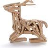 51b-5mlhDwL._AC_SL1000 Goodsright Decor Ornaments Creative Wooden Ornaments, Fawn Woodwork Decorations (Sitting Fawn: 17 7 15cm, Standing Fawn: 20 6 14cm) (Size : Stance)