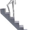 Goodsright Decor Climbing Books Ladder Statue Art Decor, Funny Book Stairs Sculpture, Climbing Mountain of Knowledge Figurines, Creative Decoration for Bedroom Living Room Office, Resin 12''