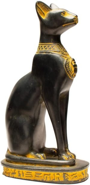 Goodsright Decor Discoveries Egyptian Imports Bastet Cat Goddess Statue - Bronze - 8" Tall - Made in Egypt