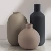 Goodsright Decor Ceramic Modern Farmhouse Vase , Neutral Small for Table, Living Room, Shelf, Bookshelf and Entryway D??cor, Set of 3