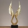 Goodsright Decor Resin Angel Wings,Simulated Abstract Open Eagle Art Model,Modern Nordic Decoration,Resin Sculpture Statue Ornaments, Home Decor,Wings,TV,Wine Cabinet (02)