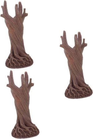 Goodsright Decor 3 pcs Garden Decorative vase Vintage Decor Tree Trunk vase Ornament Tree Trunk Flower Pot Tabletop Resin vase Office Decor Desktop Floral Vase Dry vase Synthetic Resin Modeling