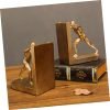 610xLxu9FsL._AC_SL1303 Goodsright Decor 1 Pair Book Organizer Bookends Bookshelf Decor Retro Decor Decorations Book Shelf for Office Desktop Decor Resin Decor Resin Handicraft Gifts Non-Slip Decorate Sculpture Bookcase