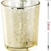 Goodsright Decor Gold Votive Candle Holders Set of 48 - Wedding Centerpieces for Table Decor, Gold Mercury Glass Tealight Candle Holders Bulk for Birthday Party, Home Decor, Valentines Day Decor