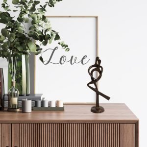 Goodsright Decor Pristine Bronze Abstract Couple Statue