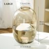 Goodsright Decor Large Amber Glass Vase for Flowers Tall Glass Vase for Decor Floor Vase Decorative Vases for Home Table Centerpieces Flowers Decor and Farmhouse Decor,Amber2