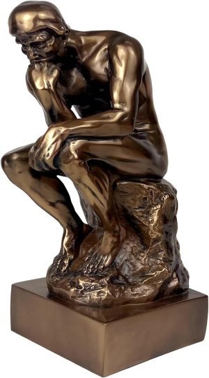 618TUmszKUL._AC_SL1500 Goodsright Decor Thinker Statue, 12 Inch Large Thinker Statues Sculpture Home Decor Art Craft