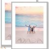619ZEHu8cRL._AC_SL1500 Goodsright Decor 18x24 Aluminum Picture Frame Set of 2 - Displays Poster 16x20 with Mat or 18 x 24 without Mat, Black Metal Gallery Frame, Wall Horizontal or Vertical Display - Wall Hook Included