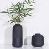 Goodsright Decor Ceramic Flower Vase Set 2 Large Matte Black Vase for Home Decor Classic Nordic Style Vases for Room Office Shelf Decor, Simple Yet Gorgeous Boho Decor Vase for Fresh Dried Flowers Pampas Grass