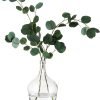 Goodsright Decor Large Glass Tall Floor Vase, 15in Glasseam Farmhouse Clear Vase Decor, Oversized Modern Big Jug Vase, Recycled Blown Decorative Pampas Vase for Flowers Living Room Home Decorations