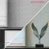 Goodsright Decor Resin Angel Wings,Simulated Abstract Open Eagle Art Model,Modern Nordic Decoration,Resin Sculpture Statue Ornaments, Home Decor,Wings,TV,Wine Cabinet (02)