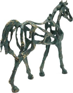 Goodsright Decor Leopard Hunting Antelope Statues, Wild Animal Jaguar Cheetah Figurines Decor, Predator Art Sculptures, Creative Decoration for Living Room Office, Resin 11''