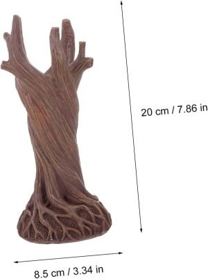Goodsright Decor 3 pcs Garden Decorative vase Vintage Decor Tree Trunk vase Ornament Tree Trunk Flower Pot Tabletop Resin vase Office Decor Desktop Floral Vase Dry vase Synthetic Resin Modeling