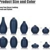 Goodsright Decor Navy Blue Ceramic Small Vases for Decor,10 Pack Blue Tiny vases for Flowers, Boho Small vases for centerpieces, Mini Bud Pampas Grass vases for Decor, for Coffee Table Entryway Bookshelf