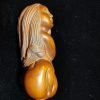 61NW6LKPGwL._AC_SL1200 Goodsright Decor Vintage Wooden Sculpture Statuette Figures Home Decor Sexy Woman Carving Beauty People Classy Female Statue Naked Christmas Ornaments Good Luck Boxwood