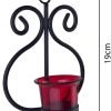 61RYafzahIL._AC_SL1500 Goodsright Decor Set of 2 Decorative Wall Sconce/Candle Holder with Red Glass and Free T-Light Candles