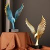 Goodsright Decor Resin Angel Wings,Simulated Abstract Open Eagle Art Model,Modern Nordic Decoration,Resin Sculpture Statue Ornaments, Home Decor,Wings,TV,Wine Cabinet (02)