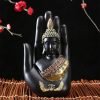 Goodsright Decor Buddha Sculpture in The Palm, Resin Handicraft Buddha Sculpture, Suitable for Home Office Decoration and Art Collection
