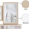 Goodsright Decor Picture Frames 4x6 inch (10.2x15.2cm) 9 Opening Wooden Picture Frames Collage Wall Decor Natural and White