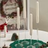 Goodsright Decor Candlestick Holders, Glass Taper Candle Holders Set of 8, Candle Holders for Candlesticks, for Christmas Events Party Wedding Reception Table Centerpiece Decorations