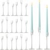61VTHbz6vlL._AC_SL1500 Goodsright Decor Wedding Glass Taper Candle Holders Candlestick Holders Bulk Clear Decorative Candle Stands Fits 3/4 Inch Thick Candle for Table Centerpiece Anniversary Dining Room Home Party Decor(6 Pcs)