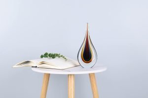 61XONdUg-GL._AC_SL1500 Goodsright Decor Hand-Blown Glass Ocean Wave Sculpture, Art Glass Centerpiece, Fish Tank Aquarium Marine Animal Ornament for Contemporary Home Decoration, Desk Decoration