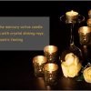 Goodsright Decor Gold Votive Candle Holders Set of 48 - Wedding Centerpieces for Table Decor, Gold Mercury Glass Tealight Candle Holders Bulk for Birthday Party, Home Decor, Valentines Day Decor