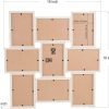 Goodsright Decor Picture Frames 4x6 inch (10.2x15.2cm) 9 Opening Wooden Picture Frames Collage Wall Decor Natural and White
