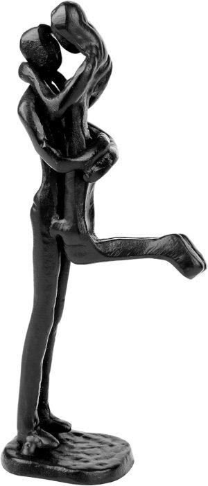 61_4KNCCzqL._AC_SL1500 Goodsright Decor Wedding Gifts, Anniversary for Couple Her Him - Loving Couple Iron Sculpture, 12Inch Art Metal Couple Statues for Home Decor, Romantic Couple Figurines in Love, Couple Gifts