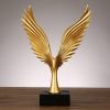 Goodsright Decor Resin Angel Wings,Simulated Abstract Open Eagle Art Model,Modern Nordic Decoration,Resin Sculpture Statue Ornaments, Home Decor,Wings,TV,Wine Cabinet (02)