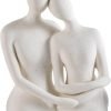 Goodsright Decor Abstract Statue for Home Decor, Ceramic Head Sculpture,Decorative Office White Figurine, Home Decorations for Living Room Shelf Decor Accents, 14 Inch