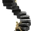 Goodsright Decor Climbing Books Ladder Statue Art Decor, Funny Book Stairs Sculpture, Climbing Mountain of Knowledge Figurines, Creative Decoration for Bedroom Living Room Office, Resin 12''