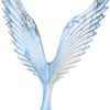 Goodsright Decor Abstract Eagle Sculpture Statue Resin Art Figurine Home Decorations for Living Room Book Shelf TV Bar Cabinet Desk Table Top Ornament (Marble Blue B)