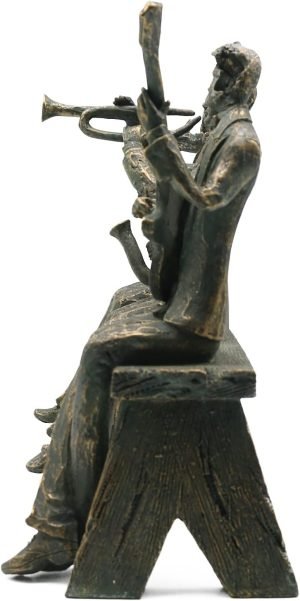 Goodsright Decor Musician Figurines Home Decor, Abstract Jazz Band Statues and Sculpture, Creative Desk Decoration for Office Living Room, Resin 12''