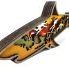 Goodsright Decor Animal 12inch Shark Decor,Wooden Home Shark Statues and Figurines,Shark Wall Ornament Multilayer Woodland,Shark Silhouette and Sculpture,Shark Decoration for Wall Shelf Wood(Shark+Light)